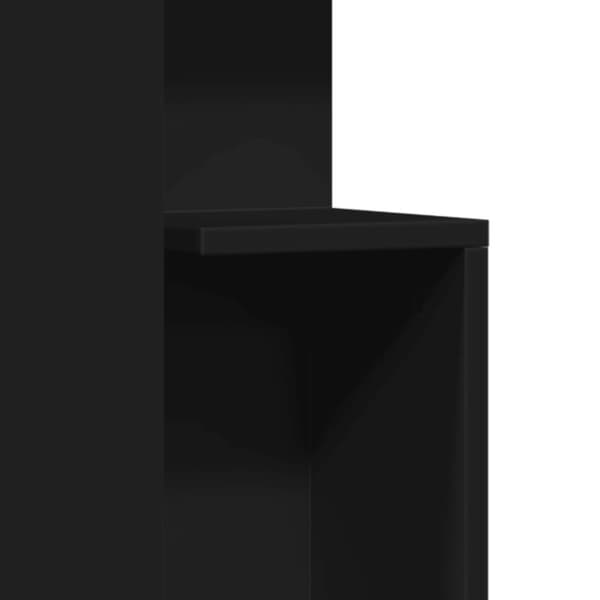 vidaXL Sidebord svart 35x35x60 cm konstruert tre