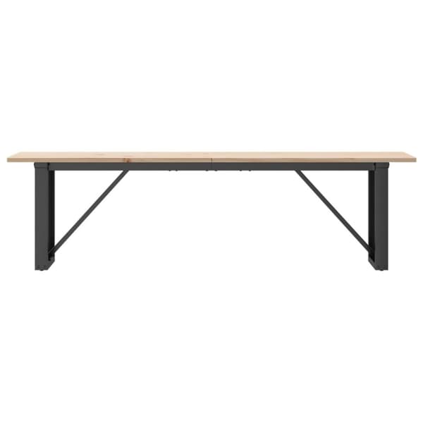 vidaXL Salongbord O-ramme 160x40x45 cm heltre furu og stål