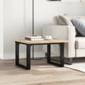 Miniatyrbilde 3 av 10: vidaXL Salongbord O-ramme 60x60x40,5 cm heltre furu og stål