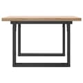 Miniatyrbilde 5 av 10: vidaXL Salongbord O-ramme 60x60x40,5 cm heltre furu og stål