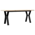 Miniatyrbilde 6 av 10: vidaXL Salongbord Y-ramme 110x40x45 cm heltre furu og stål