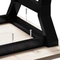 Miniatyrbilde 8 av 10: vidaXL Salongbord Y-ramme 110x40x45 cm heltre furu og stål
