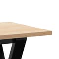 Miniatyrbillede 7 af 10: vidaXL sofabord 110x40x45 cm Y-stel massivt fyrretræ og støbejern
