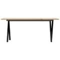Miniatyrbilde 4 av 10: vidaXL Salongbord X-ramme 110x40x45 cm heltre furu og stål