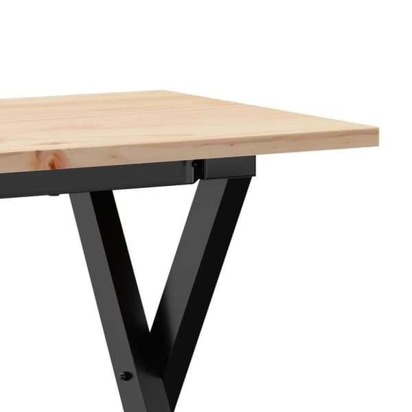 vidaXL Salongbord X-ramme 110x40x45 cm heltre furu og stål