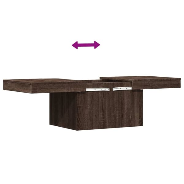 vidaXL Sohvapöytä ruskea tammi 100x55x40 cm tekninen puu