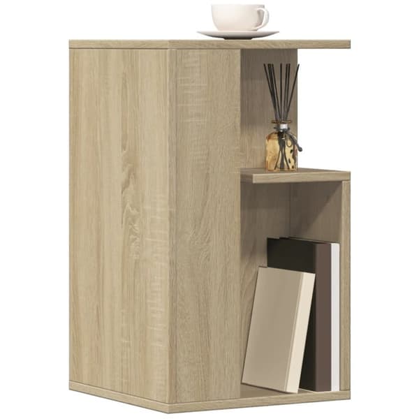 vidaXL Sidebord sonoma eik 35x35x60 cm konstruert tre