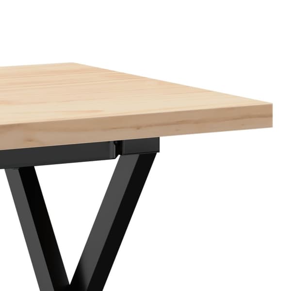 vidaXL Salongbord X-ramme 90x40x45,5 cm heltre furu og stål