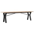 Miniatyrbillede 6 af 10: vidaXL sofabord 160x40x45,5 cm Y-stel massivt fyrretræ og støbejern