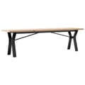 Miniatyrbillede 2 af 10: vidaXL sofabord 160x40x45,5 cm Y-stel massivt fyrretræ og støbejern