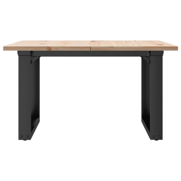 vidaXL Salongbord O-ramme 60x60x40 cm heltre furu og stål