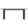 Pikkukuva 4 / 10: vidaXL Sohvapöytä O-runko 110x40x45,5 cm täysi mänty ja terästä