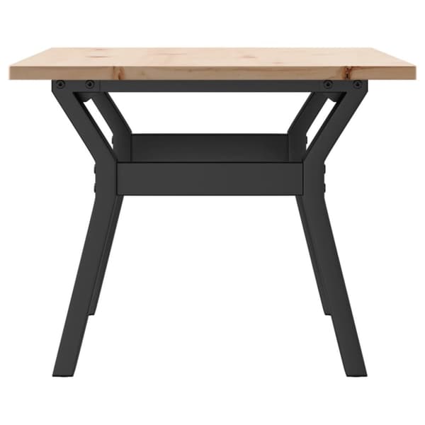 vidaXL Salongbord Y-ramme 80x50x40 cm heltre furu og stål