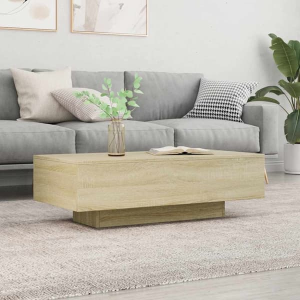 vidaXL sofabord 100x49,5x31 cm konstrueret træ sonoma-eg