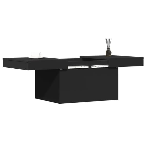 vidaXL Soffbord svart 80x55x40 cm konstruerat trä
