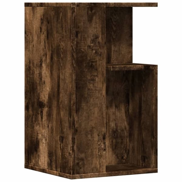 vidaXL Sidebord røkt eik 35x35x60 cm konstruert tre