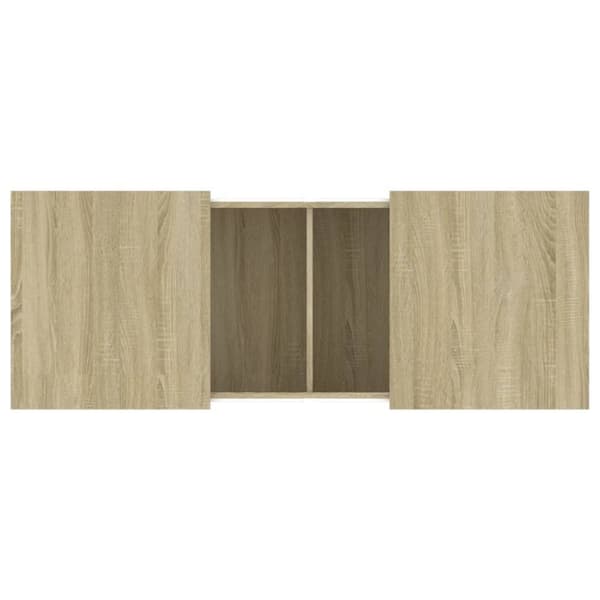 vidaXL Sohvapöytä Sonoma-tammi 100x55x40 cm tekninen puu