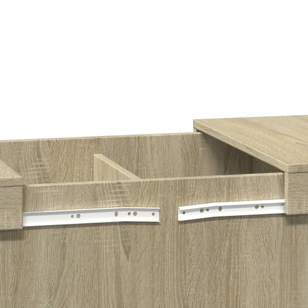 vidaXL Sohvapöytä Sonoma-tammi 100x55x40 cm tekninen puu