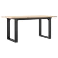 Miniatyrbilde 6 av 10: vidaXL Salongbord O-ramme 100x50x45 cm heltre furu og stål