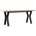 Miniatyrbillede 2 af 10: vidaXL sofabord 110x40x45,5 cm Y-stel massivt fyrretræ og støbejern