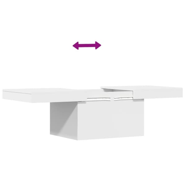 vidaXL sofabord 100x55x40 cm konstrueret træ hvid
