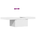 Miniatyrbillede 8 af 11: vidaXL sofabord 100x55x40 cm konstrueret træ hvid
