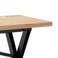 Miniatyrbillede 7 af 10: vidaXL sofabord 160x40x45,5 cm X-stel massivt fyrretræ og støbejern