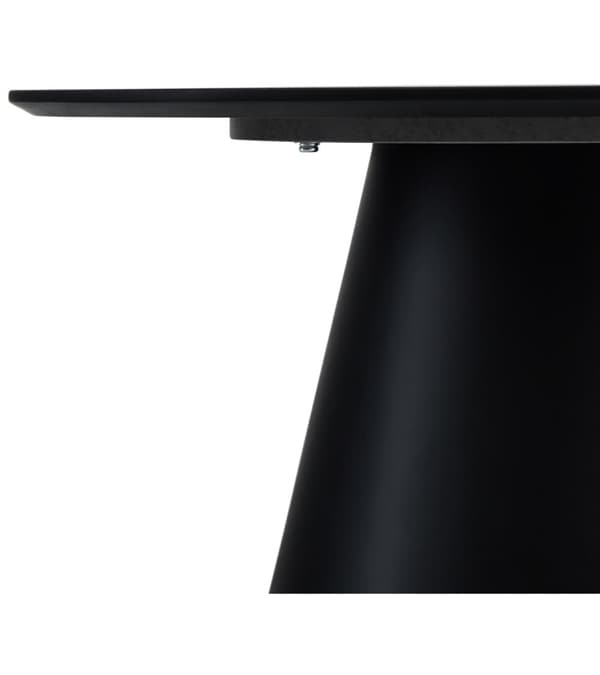 Rootz soffbord - Runt bord - Modernt mittpunkt - Slitstark MDF - Elegant marmorfinish - Enkelt underhåll - 80 cm x 80 cm x 45 cm