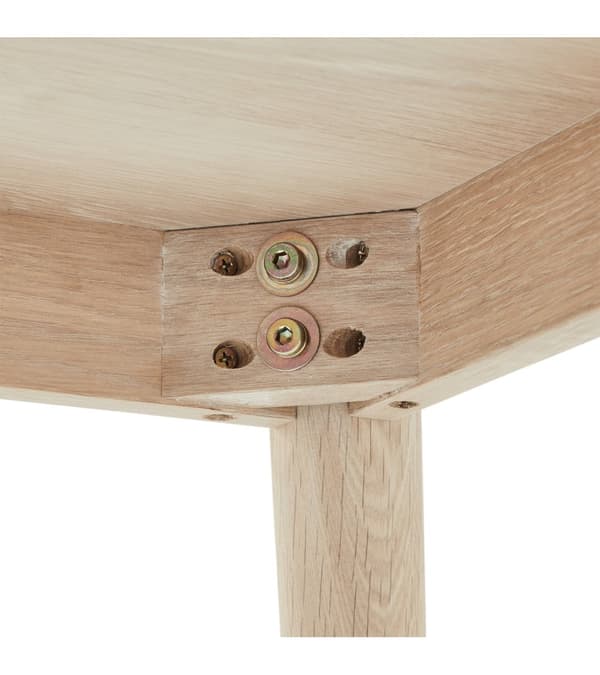 Rootz soffbord - Modernt soffbord - Snygga vardagsrumsmöbler - Slitstark, elegant design, lätt att underhålla - 70 cm x 70 cm x 52 cm - Naturlig ek me