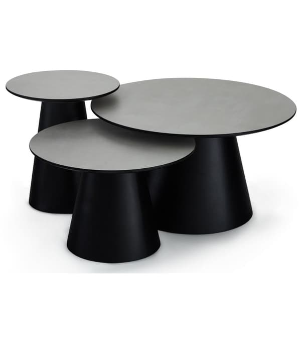 Rootz Soffbord - Runt bord - Modernt mittbord - Slitstark MDF - Modern Estetisk - Enkelt underhåll - 80cm x 80cm x 45cm