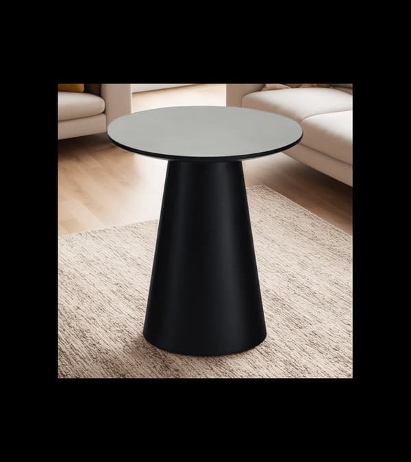 Rootz-sohvapöytä - Moderni sohvapöytä - Pyöreä pöytä - Kestävä MDF-rakenne - Kompakti ja monipuolinen - Helppo huoltaa - 45x45x50 cm