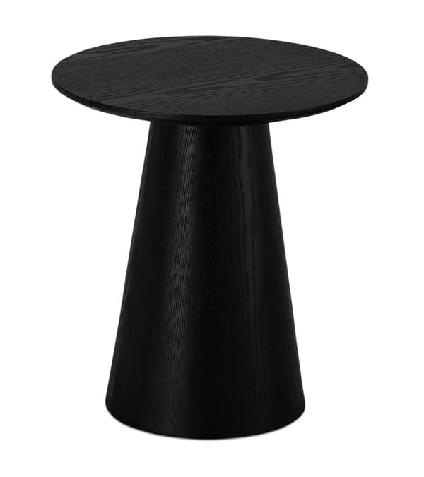 Rootz soffbord - Modernt mittpunkt - Elegant soffbord - Slitstark MDF, ekfanerfinish - Mångsidig och stabil - 45cm x 45cm x 50cm