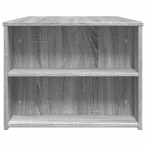 vidaXL Soffbord grå sonoma-ek 102x55x42 cm konstruerat trä