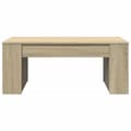 Miniatyrbillede 3 af 9: vidaXL sofabord 102x55x42 cm konstrueret træ sonoma-eg