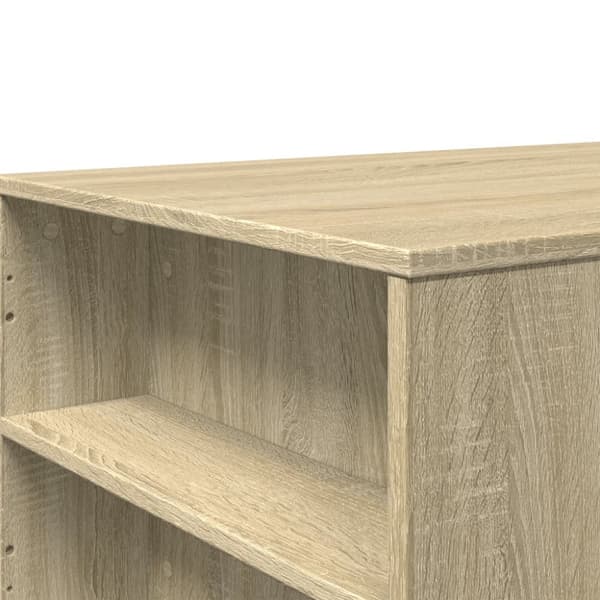 vidaXL sofabord 102x55x42 cm konstrueret træ sonoma-eg