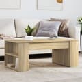 Miniatyrbillede 9 af 9: vidaXL sofabord 102x55x42 cm konstrueret træ sonoma-eg
