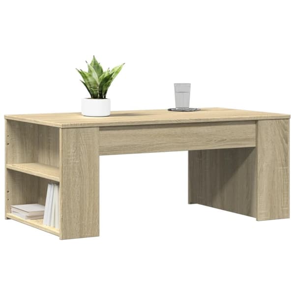vidaXL sofabord 102x55x42 cm konstrueret træ sonoma-eg