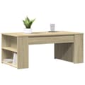 Miniatyrbillede 2 af 9: vidaXL sofabord 102x55x42 cm konstrueret træ sonoma-eg