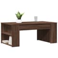 Miniatyrbillede 2 af 9: vidaXL sofabord 102x55x42 cm konstrueret træ brun egetræsfarve