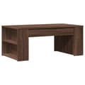 Miniatyrbillede 1 af 9: vidaXL sofabord 102x55x42 cm konstrueret træ brun egetræsfarve