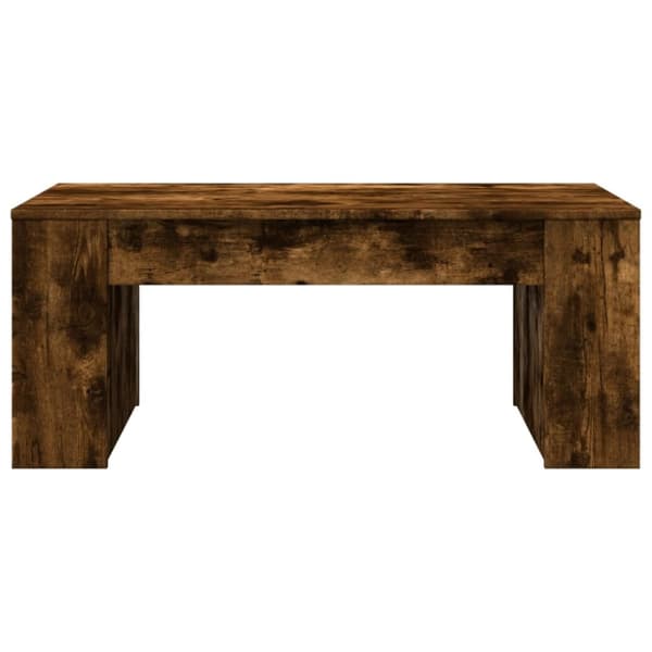 vidaXL sofabord 102x55x42 cm konstrueret træ røget egetræsfarve