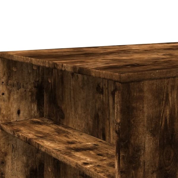 vidaXL sofabord 102x55x42 cm konstrueret træ røget egetræsfarve