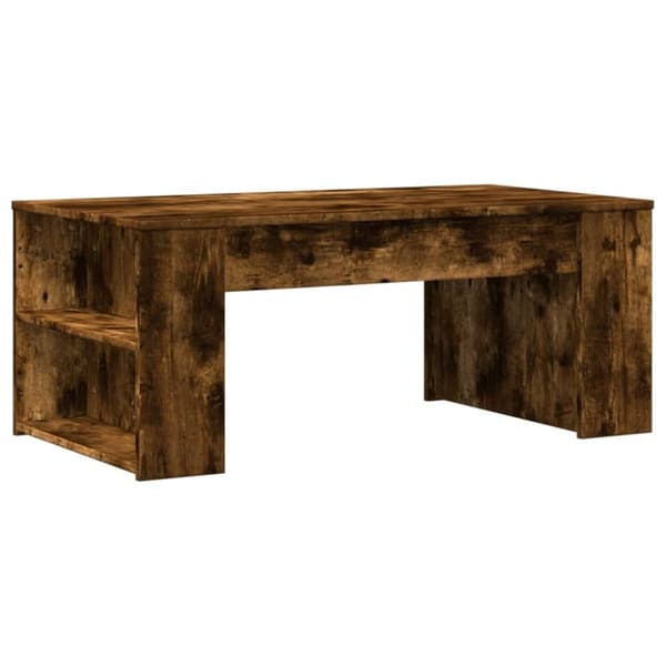 vidaXL sofabord 102x55x42 cm konstrueret træ røget egetræsfarve