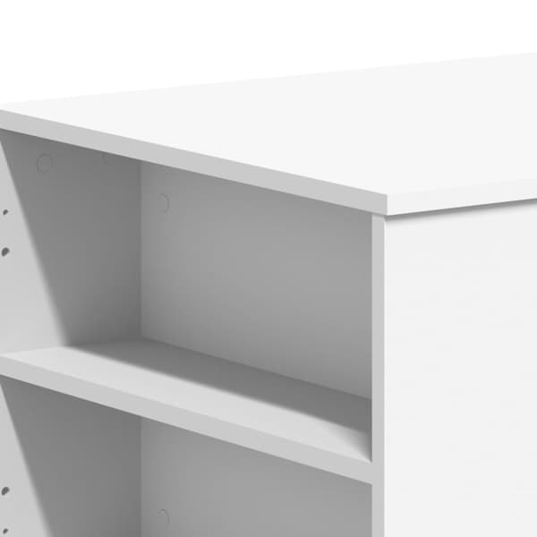 vidaXL sofabord 102x55x42 cm konstrueret træ hvid
