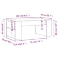 Miniatyrbillede 8 af 9: vidaXL sofabord 102x55x42 cm konstrueret træ hvid