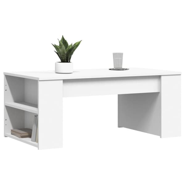 vidaXL sofabord 102x55x42 cm konstrueret træ hvid