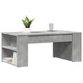Miniatyrbillede 2 af 9: vidaXL sofabord 102x55x42 cm konstrueret træ betongrå
