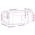 Miniatyrbillede 8 af 9: vidaXL sofabord 102x55x42 cm konstrueret træ sort