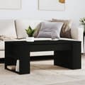 Miniatyrbillede 9 af 9: vidaXL sofabord 102x55x42 cm konstrueret træ sort