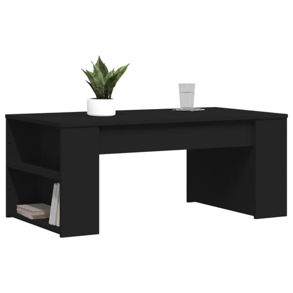 vidaXL sofabord 102x55x42 cm konstrueret træ sort